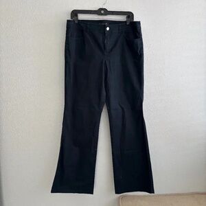 Lafayette 148 New York Navy Blue Cotton Trouser - Size